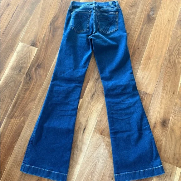 7 for All Mankind Dojo Trouser Stretch Jean Sz 24x32 - Picture 8 of 10